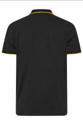 LAMBRETTA Big & Tall Black Tipped Polo Shirt | BadRhino 4