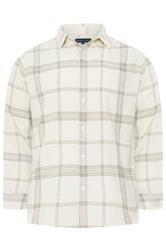 BadRhino Big & Tall Natural Brown Textured Checked Shirt