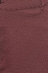 BadRhino Big & Tall Burgundy Red Geometric Print Stretch Chino Shorts | BadRhino 3