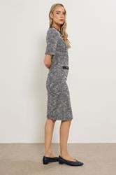 LTS Tall Black Boucle Midi Dress | Long Tall Sally 3