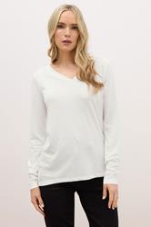 LTS PREMIUM Tall 2 PACK White & Black V-Neck Tops | Long Tall Sally 2