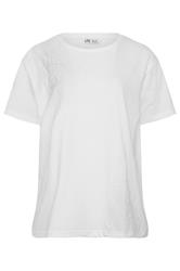 LTS Tall Women's White Paisley Cotton T-Shirt | Long Tall Sally 5