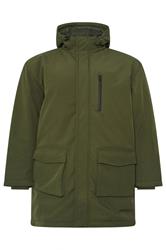 KAM Big & Tall Khaki Green Softshell Jacket | BadRhino 1