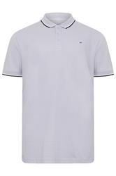BadRhino Big & Tall Light Purple Tipped Polo Shirt | BadRhino 1
