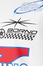 BadRhino Big & Tall White Long Sleeve Racing Graphic T-shirt | BadRhino 7