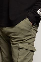 BadRhino Khaki Green Stretch Cargo Trousers | BadRhino 4