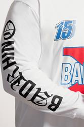 BadRhino Big & Tall White Long Sleeve Racing Graphic T-shirt | BadRhino 4