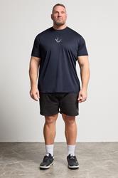 IronRhino Big & Tall Navy Blue Branded Performance T-Shirt | BadRhino 1