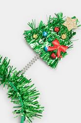 Green Christmas Tree Novelty Headband | Yours Clothing 2