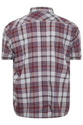 BEN SHERMAN Big & Tall Light Blue Check Print Shirt | BadRhino 4