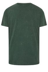 BadRhino Big & Tall Green Acid Wash Tattoo Tiger Graphic T-Shirt | BadRhino 7