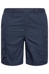 BadRhino Big & Tall Navy Blue Lightweight Cargo Shorts