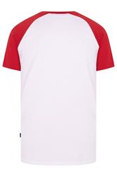 BadRhino Big & Tall Red & White Extra Long Raglan T-Shirt | BadRhino 6