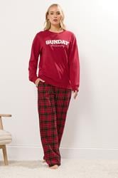 LTS Tall Red 'Sunday Dreaming' Slogan Lounge Top | Long Tall Sally 2