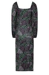 Tall Women's Black Floral Side Split Midi Dress | Long Tall Sally 7