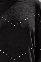 LTS Tall Black Studded Jumper | Long Tall Sally 4