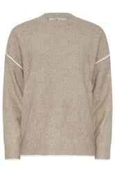 LTS Tall Natural Brown Contrast Piping Jumper | Long Tall Sally 5