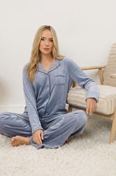 LTS Tall Blue Super Luxe Touch Pyjama Set | Long Tall Sally 2