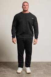 FIRETRAP Big & Tall Navy Blue Olsen Sweatshirt | BadRhino 2