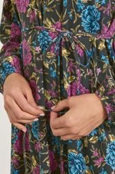 LTS Tall Black Floral Belted Maxi Dress | Long Tall Sally 4