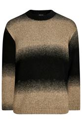 JACK & JONES Big & Tall Natural Brown Crew Neck Knit Jumper