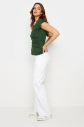 LTS Tall Women's Forest Green Short Sleeve Wrap Top | Long Tall Sally 4