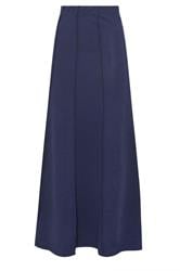 LTS Tall Navy Blue Flare Seam Maxi Skirt