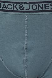 JACK & JONES Big & Tall 3 Pack Blue/Grey/Navy Blue Boxers | BadRhino 9