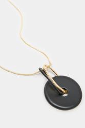 Gold Mixed Disc Long Necklace 3