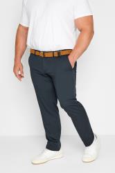 JACK & JONES PREMIUM Big & Tall Navy Blue Trousers | BadRhino 2