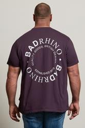 BadRhino Big & Tall Plum Purple Circle Logo T-Shirt | BadRhino 3