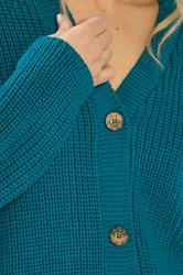LTS Tall Women's Teal Blue V-Neck Cardigan | Long Tall Sally 4