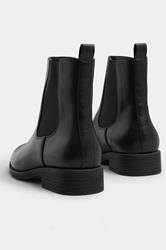 LTS Black Chelsea Ankle Boots In Standard Fit | Long Tall Sally 4