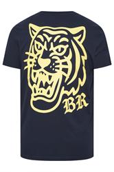 BadRhino Big & Tall Navy Blue Tiger Graphic T-Shirt | BadRhino 2