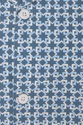 BadRhino Big & Tall Blue Geometric Poplin Shirt | BadRhino 8