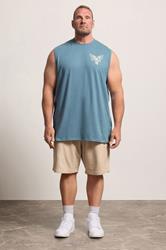 BadRhino Big & Tall Blue Eagle Graphic Extra Long Muscle Vest | BadRhino 1