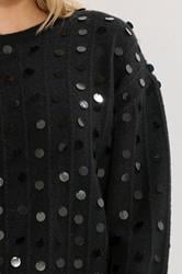 LTS Tall Black Disco Sequin Jumper | Long Tall Sally 4