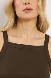 LTS Tall 2 PACK Women's Navy Blue & Brown High Neck Vest Tops | Long Tall Sally 6