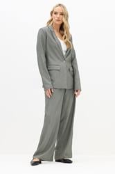 LTS PREMIUM Tall Grey Stripe Formal Blazer | Long Tall Sally 3
