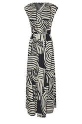 LTS Tall Women's Black Abstract Cotton Wrap Maxi Dress | Long Tall Sally 5