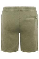 BadRhino Big & Tall Green Sun Bleached Jogger Shorts | BadRhino 7