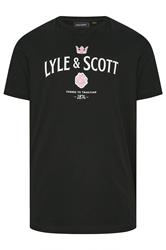 LYLE & SCOTT Big & Tall Black Cheers To Tradition Graphic T-Shirt | BadRhino 4