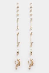 9 PACK Gold Tone Celestial Mixed Earring Set | Yours Clothing 3