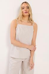 LTS Tall Women's Camel Brown Stripe Vest Top | Long Tall Sally 2