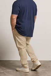 BadRhino Stone Brown Elasticated Waist Chinos | BadRhino 3