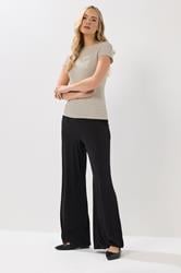 LTS Tall Ivory White Textured Slash Neck Top | Long Tall Sally 2