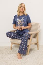 LTS Tall Women's Charcoal Grey Breakfast Graphic Pyjama Set | Long Tall Sally 1