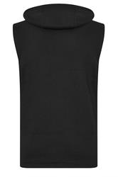 BadRhino Big & Tall Black Sleeveless Hoodie | BadRhino 6