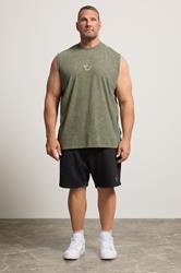 IronRhino Big & Tall Olive Green Old English Vest | BadRhino 1