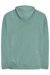 JACK & JONES Big & Tall Blue Printed Logo Hoodie  | BadRhino 2